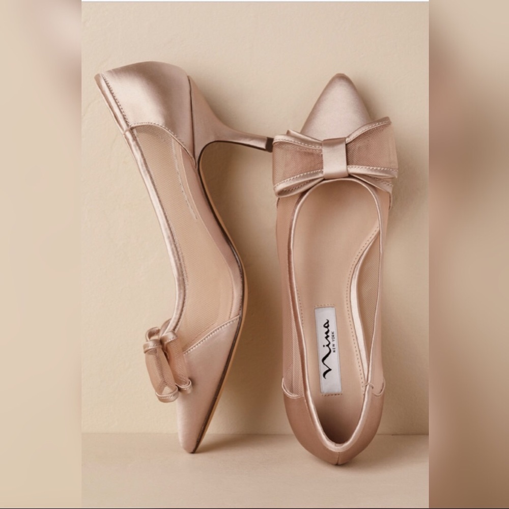 BHLDN Nina Bianca Heels - Taupe